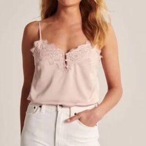 Abercrombie & Fitch Satin Lace Cami